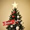 Santa's Biplane Animated Tree Topper with Banner